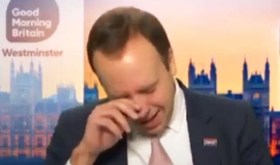 Matt Hamcock Pretending to Cry